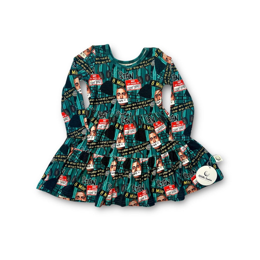 2T Long Sleeve Twirl Dress