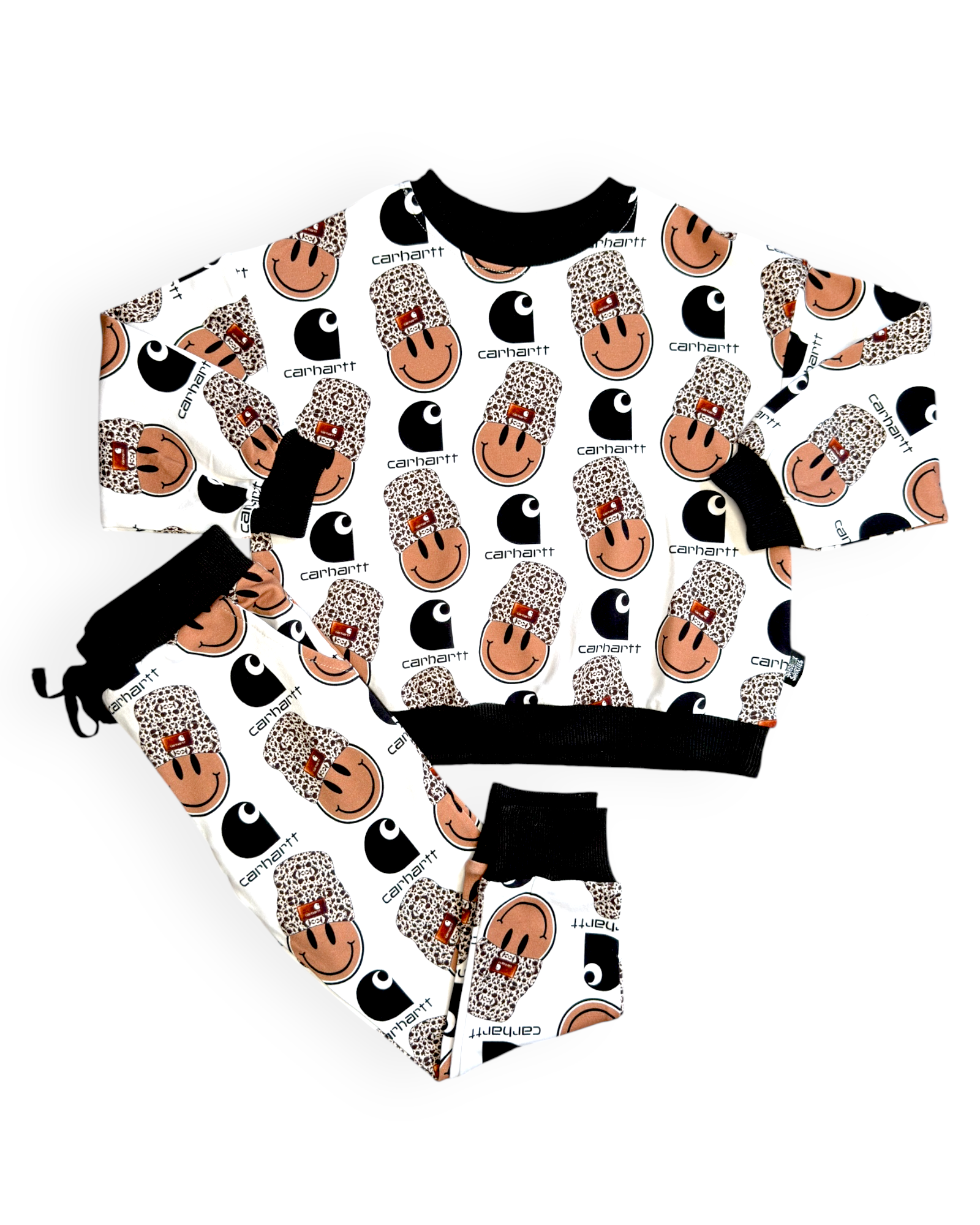 Smiley French Terry Bamboo Jogger Set