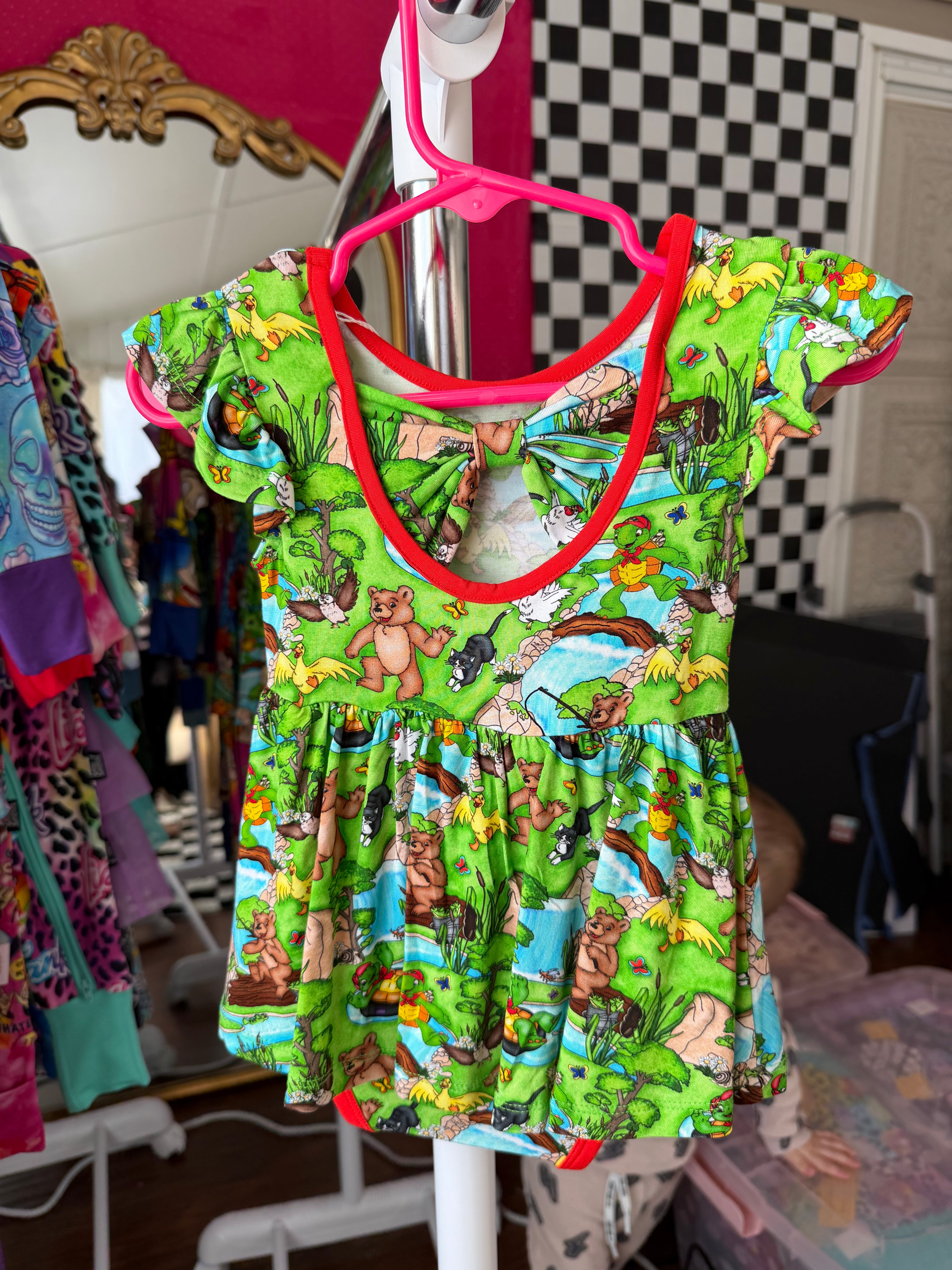 6-12 Month Bodysuit Bow Back Twirl