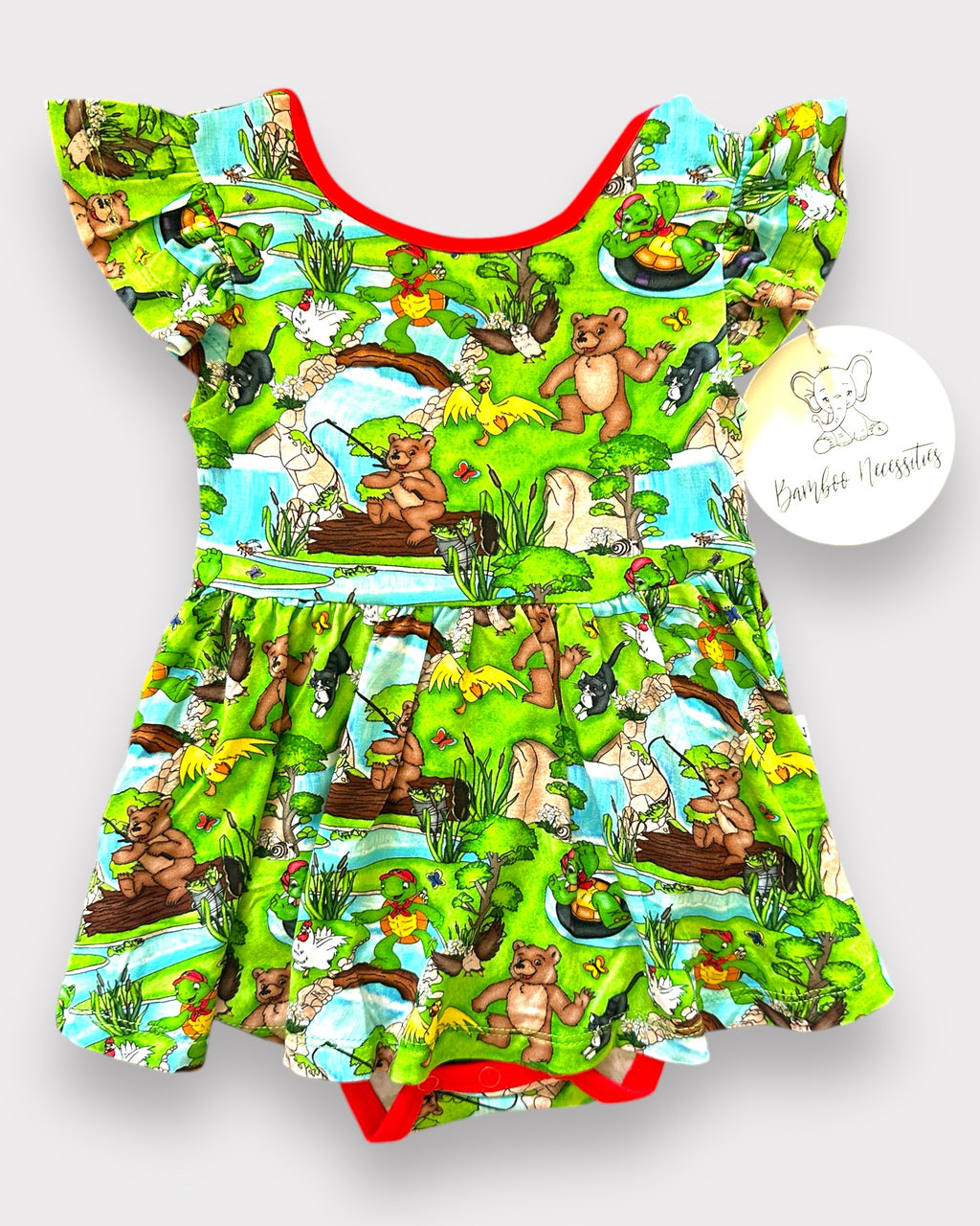 3-6 Month Bodysuit Bow Back Twirl