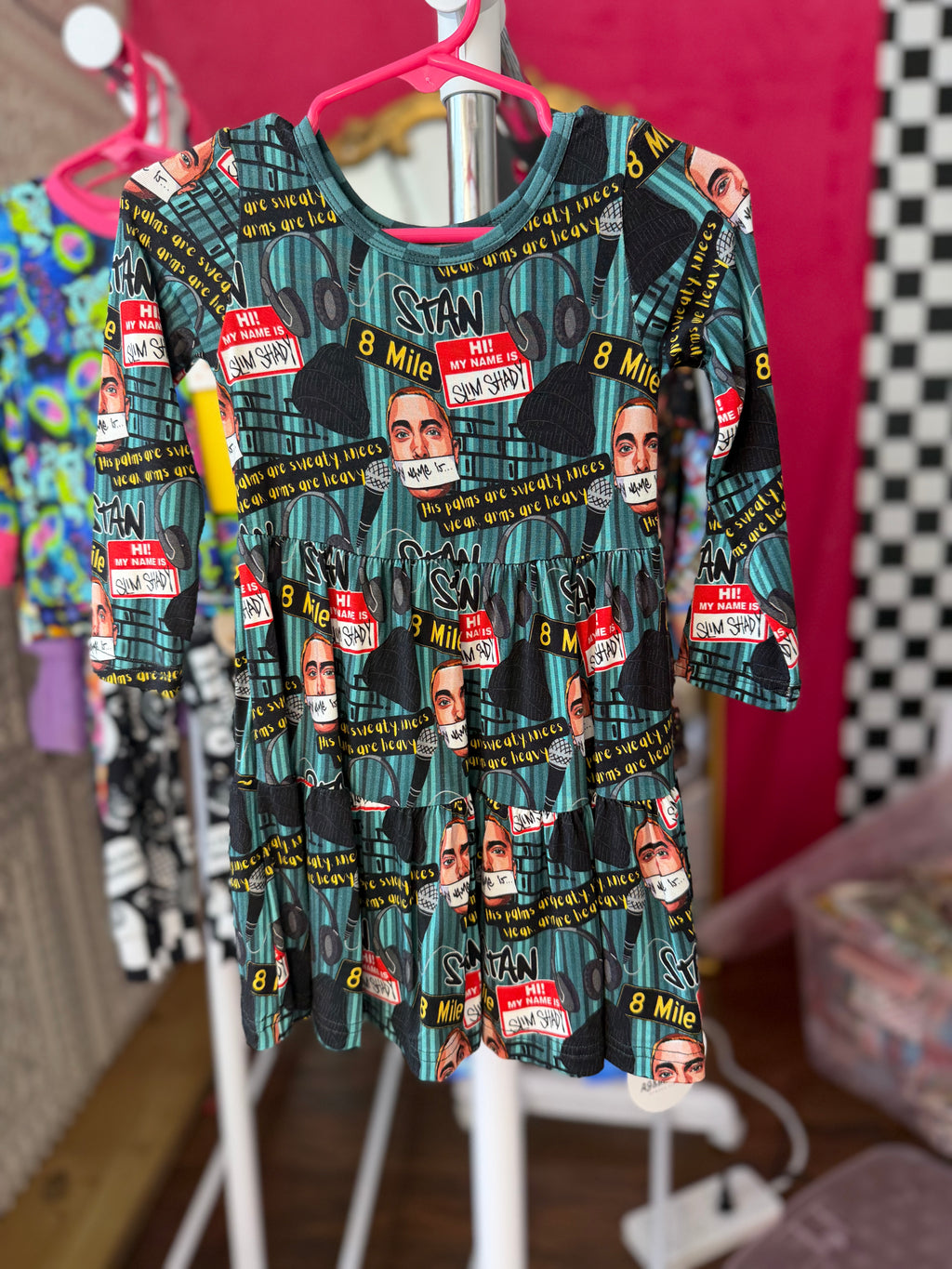 2T Long Sleeve Twirl Dress