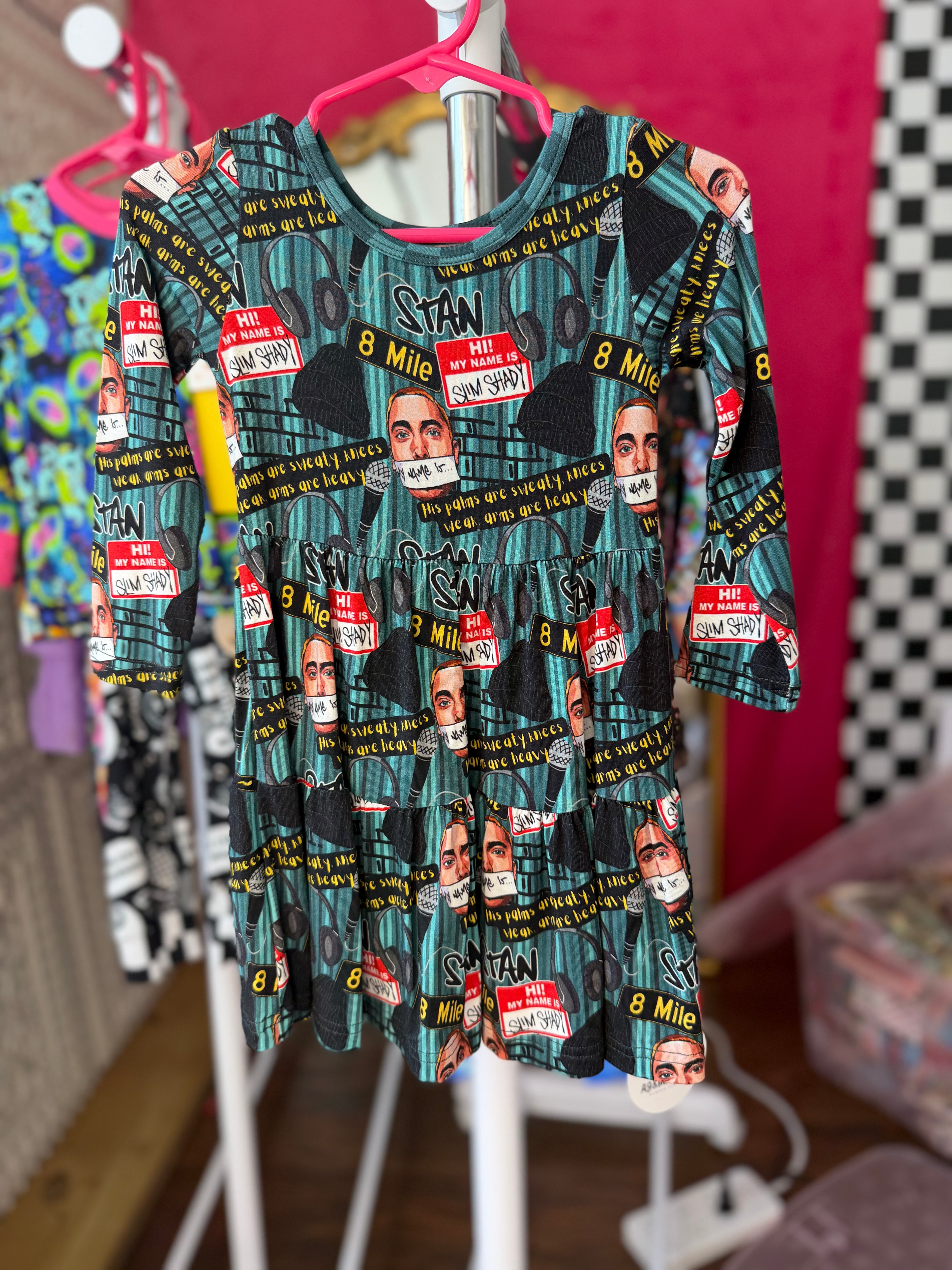 2T Long Sleeve Twirl Dress