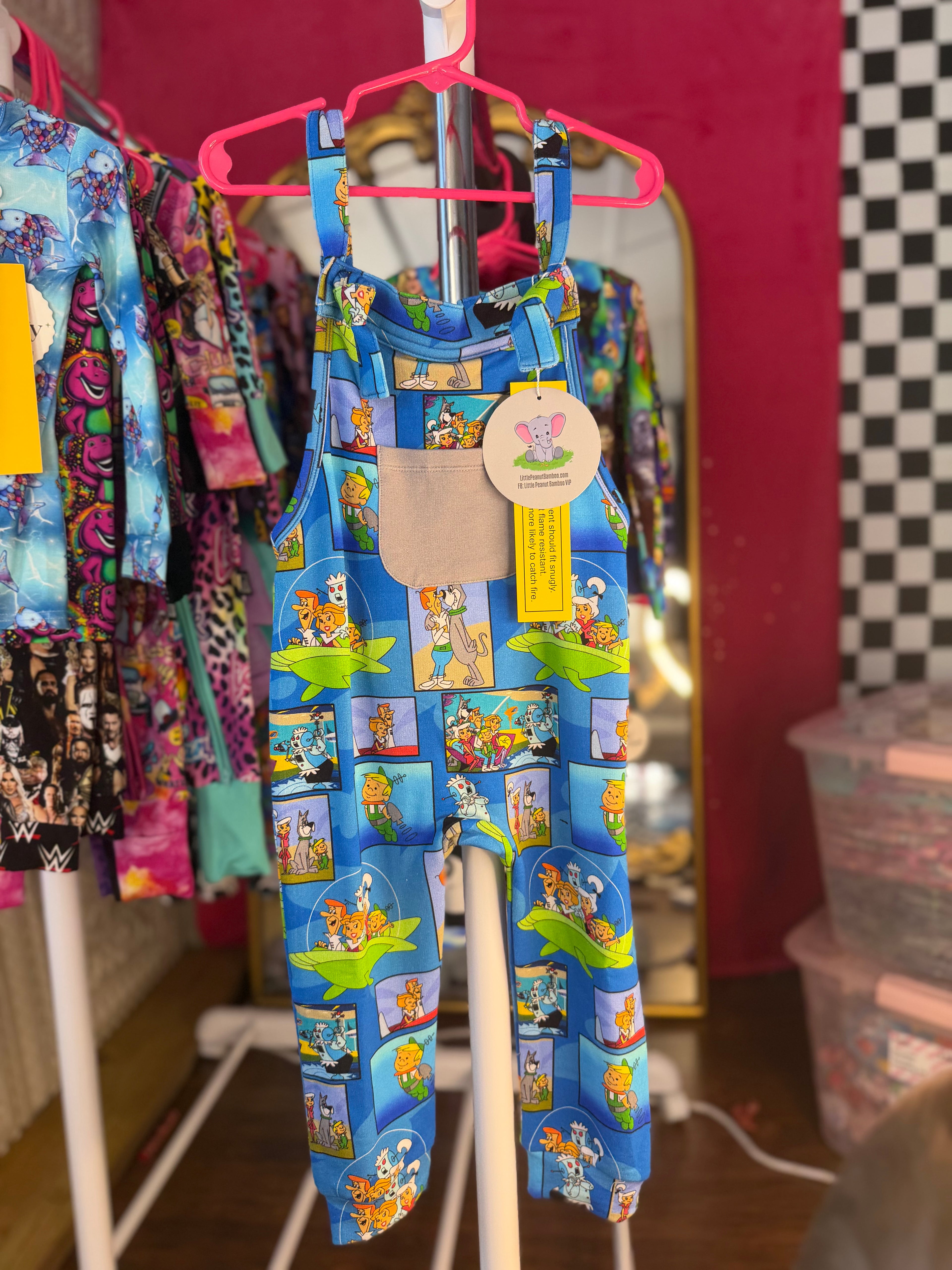 3T French Terry Bamboo Overalls